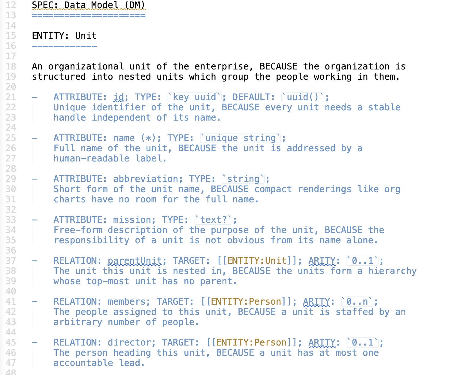 SpecBook source: plain Markdown